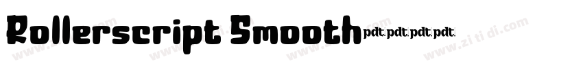 Rollerscript Smooth字体转换